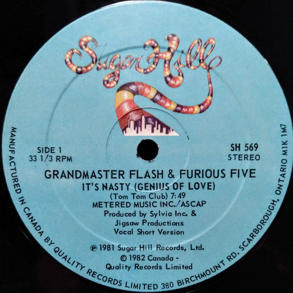 Grandmaster Flash & The Furious Five - It's Nasty (Genius Of Love) - 1982