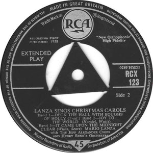 Mario Lanza - Merry Christmas - 1958