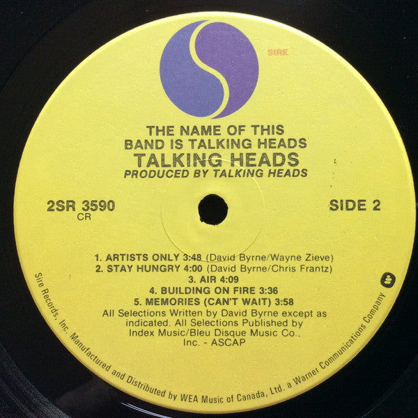 Talking Heads - The Name Of This Band Is Talking Heads - 1982