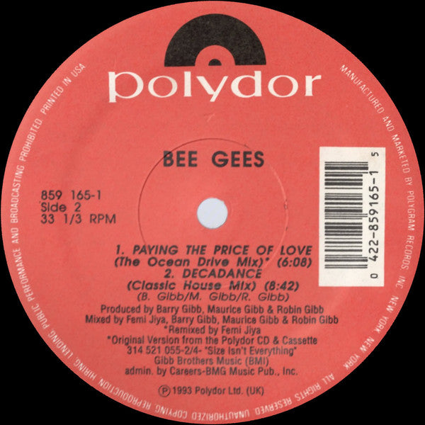 Bee Gees - Paying The Price Of Love - 1993