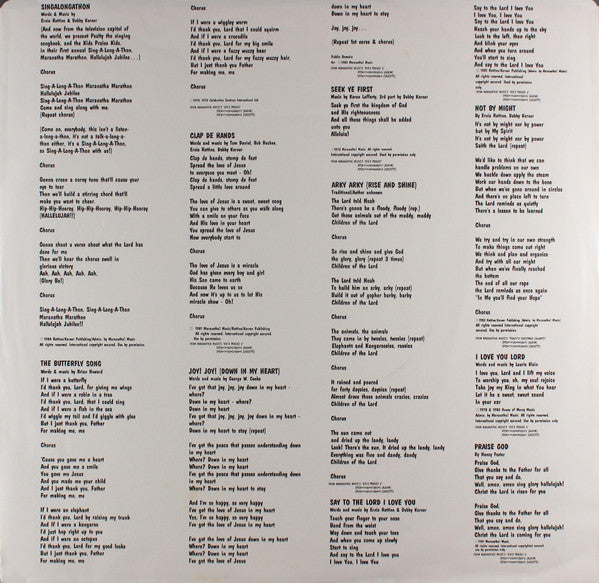 Psalty - Psalty's Singalongathon Maranatha Marathon Hallelujah Jubilee ...The Best Of Kids Praise - 1984