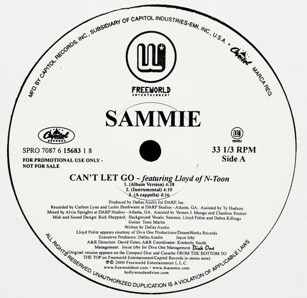 Sammie Feat. Lloyd - Can't Let Go - 2000