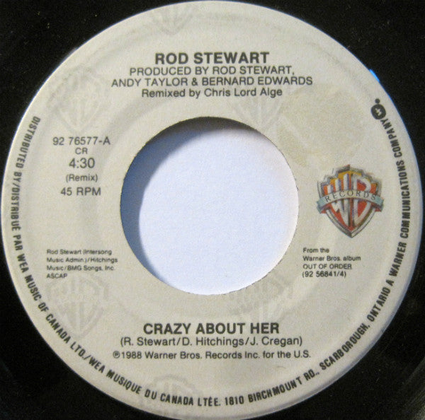 Rod Stewart - Crazy About Her - 1988