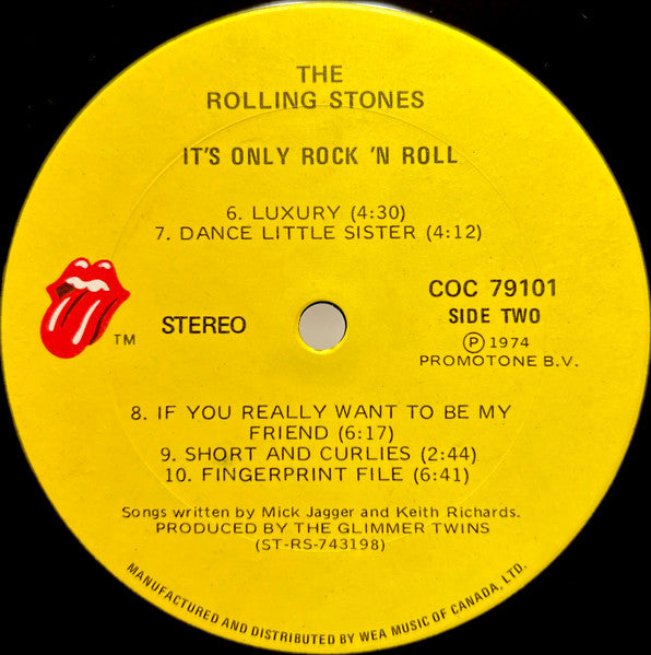Rolling Stones, The - It's Only Rock 'N Roll - 1974
