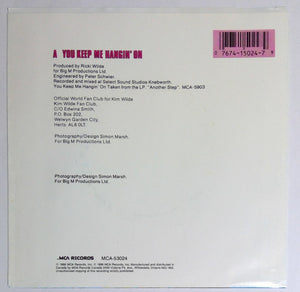 Kim Wilde - You Keep Me Hangin' On - 1987