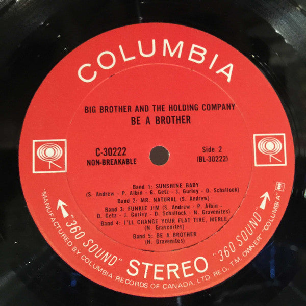 Big Brother & The Holding Company - Be A Brother - 1970