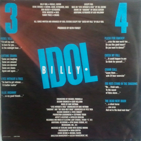 Billy Idol - Rebel Yell - 1983