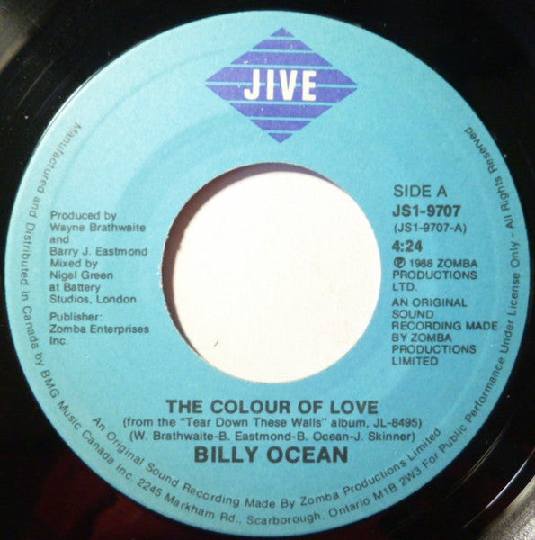Billy Ocean - The Colour Of Love / It's Never Too Late To Try