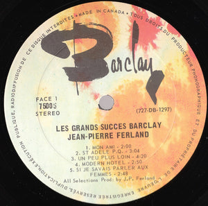 Jean-Pierre Ferland - Les Grands Succès Barclay Vol 5 - 1972