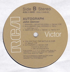 John Denver - Autograph - 1980