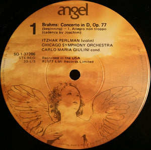 Johannes Brahms, Itzhak Perlman, Chicago Symphony Orchestra, Carlo Maria Giulini - Violin Concerto - 1977