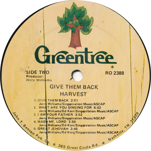 Harvest - Give Them Back - 1987