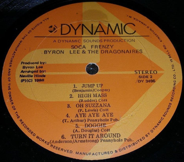 Byron Lee And The Dragonaires - Soca Frenzy - 1998