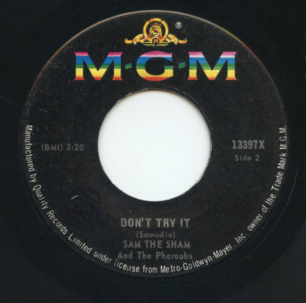 Sam The Sham & The Pharaohs - Ring Dang Doo / Don't Try It