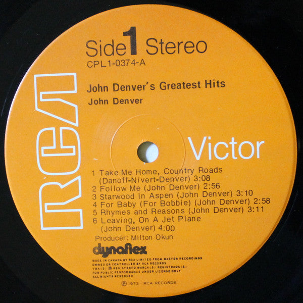 John Denver - John Denver's Greatest Hits Vinyl Record