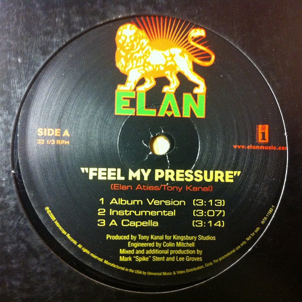 Elan Atias - Feel My Pressure - 2005