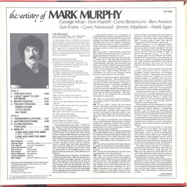 Mark Murphy - The Artistry Of Mark Murphy