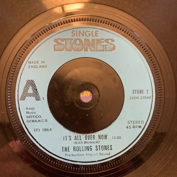 Rolling Stones, The - It's All Over Now / I Want To Be Loved - 1980