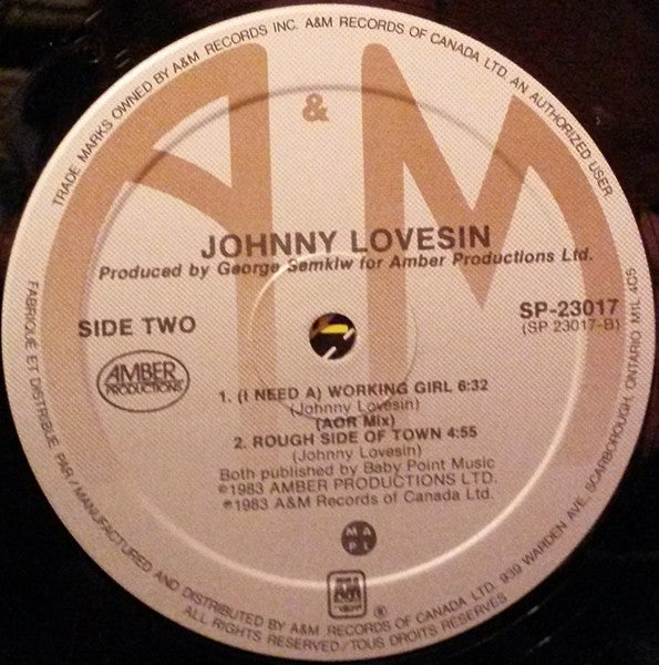 Johnny Lovesin - (I Need A) Working Girl - 1983