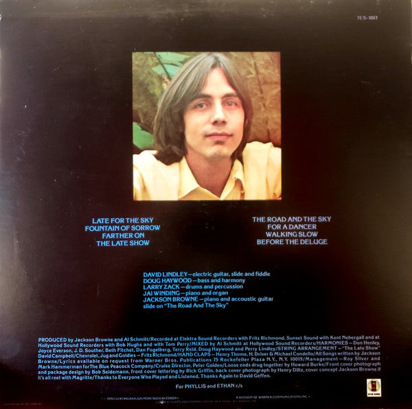 Jackson Browne - Late For The Sky - 1974