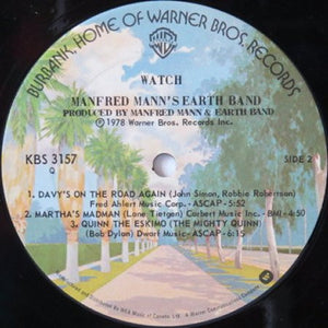 Manfred Mann's Earth Band - Watch Vinyl Record