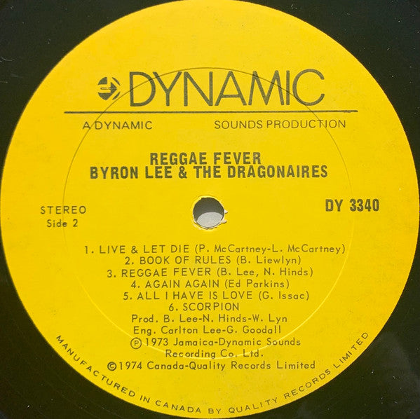 Byron Lee And The Dragonaires - Reggay Fever