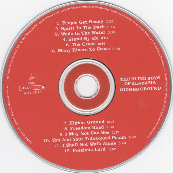 Blind Boys Of Alabama, The - Higher Ground (CD) - 2002