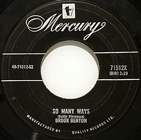 Brook Benton - I Want You Forever / So Many Ways