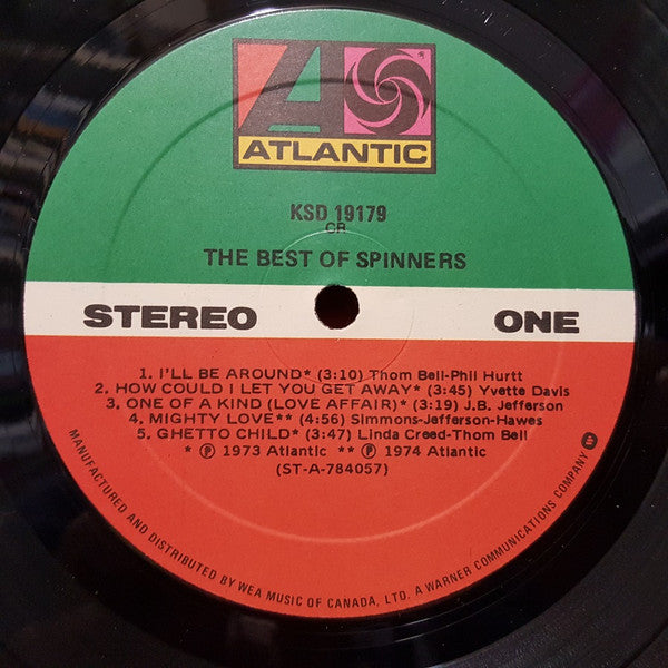 Spinners - The Best Of Spinners Vinyl Record