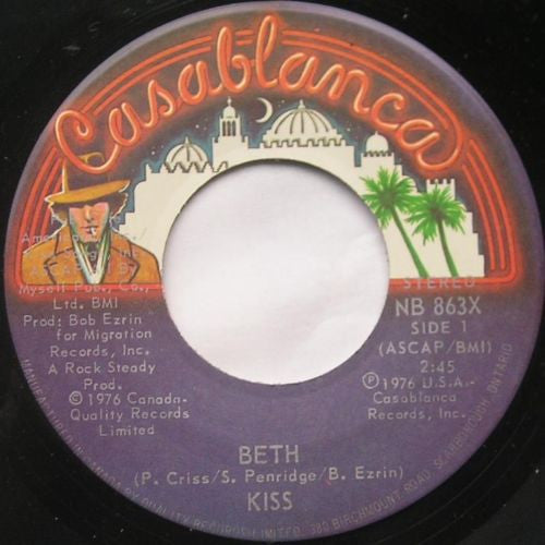 Kiss - Beth / Detroit Rock City - 1976