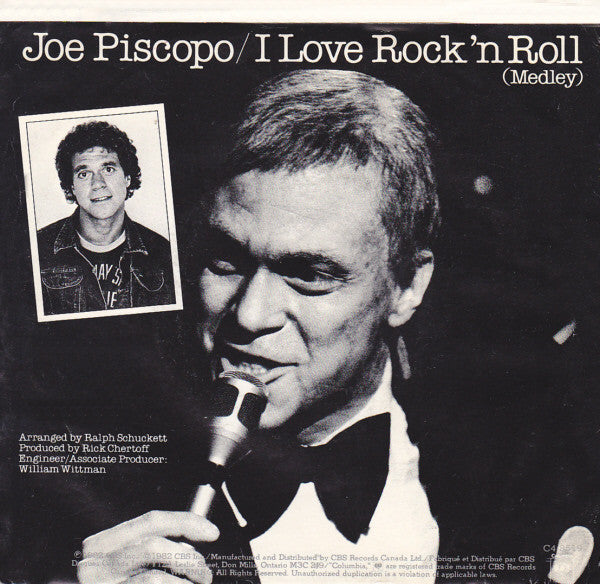 Joe Piscopo - I Love Rock 'N Roll (Medley) - 1982