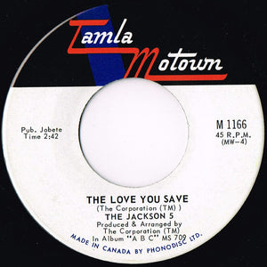 Jackson 5, The - The Love You Save / I Found That Girl - 1970