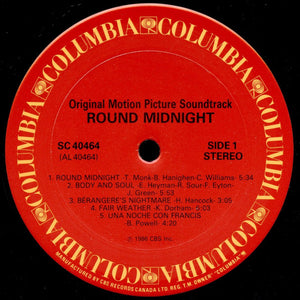 Herbie Hancock - Round Midnight - Original Motion Picture Soundtrack - 1986