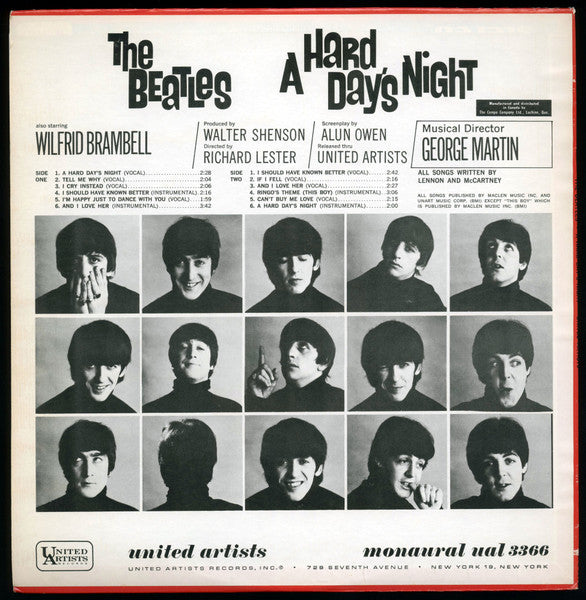 Beatles, The - A Hard Day's Night (Original Motion Picture Sound Track) - 1964