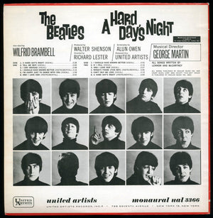 The Beatles - A Hard Day's Night (Original Motion Picture Sound Track) Vinyl Record