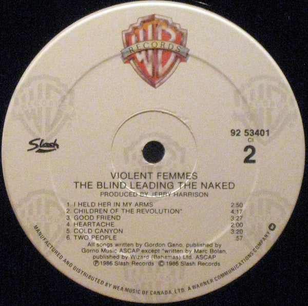 Violent Femmes - The Blind Leading The Naked - 1986