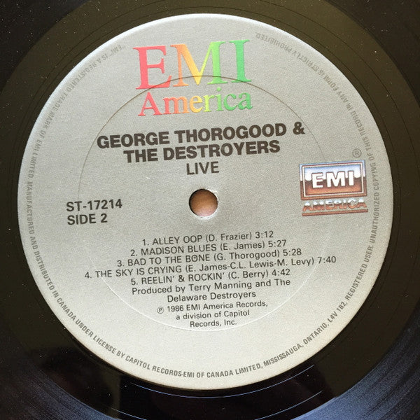 George Thorogood & The Destroyers - Live - 1986