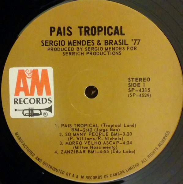 Sérgio Mendes & Brasil '77 - País Tropical