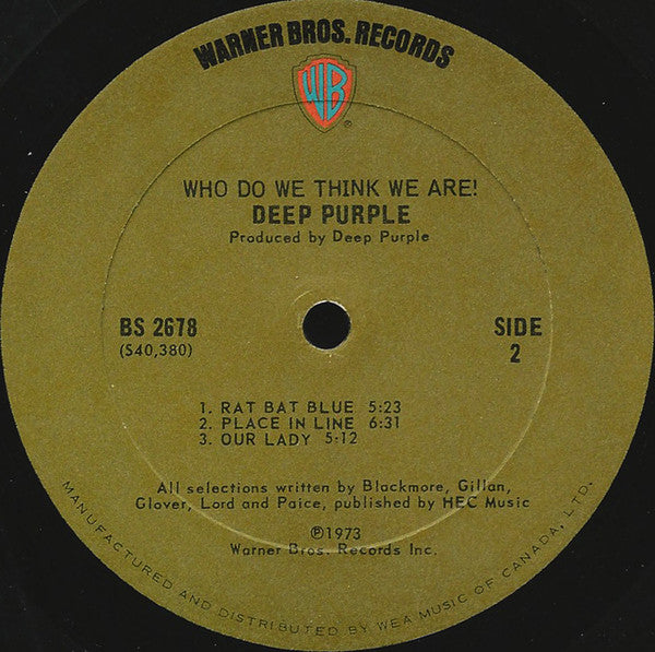 Deep Purple - Who Do We Think We Are - 1973