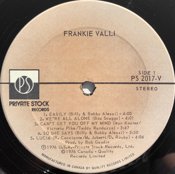 Frankie Valli - Valli - 1976
