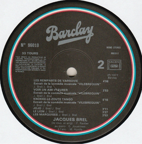 Jacques Brel - Brel - 1977