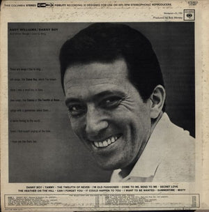 Andy Williams - "Danny Boy" And Other Songs I Love To Sing - 1962