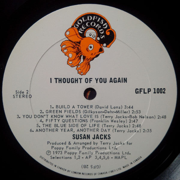 Susan Jacks - I Thought Of You Again
