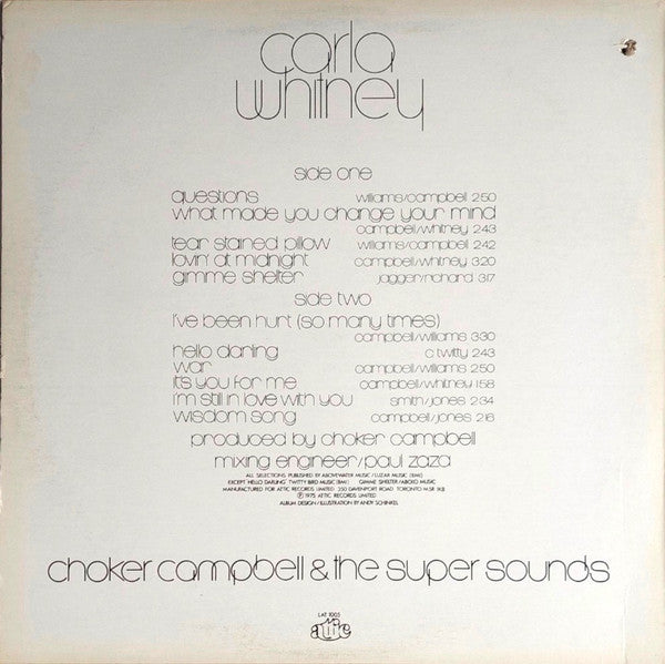 Carla Whitney, Choker Campbell & The Super Sounds - Carla Whitney - 1975