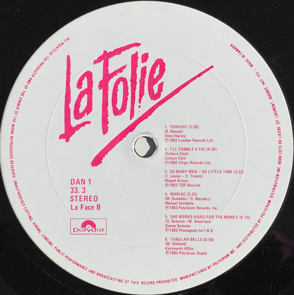 Various - La Folie - 1984