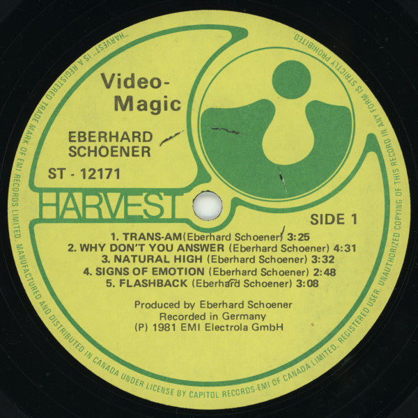 Eberhard Schoener - Video-Magic - 1981