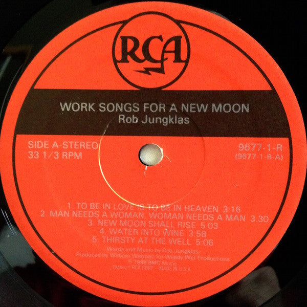 Rob Jungklas - Work Songs For A New Moon Vinyl Record