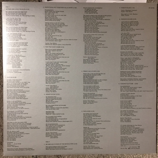 Paul Simon - Paul Simon - 1972