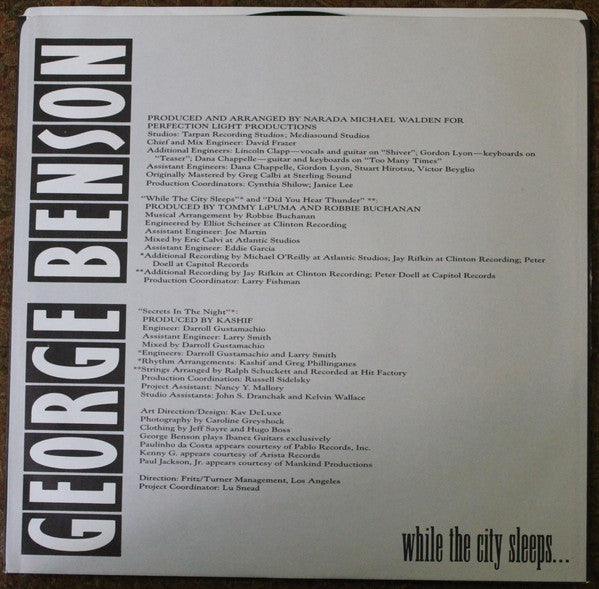George Benson - While The City Sleeps... - 1986