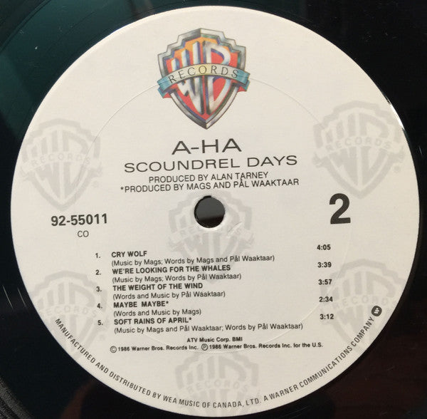 a-ha - Scoundrel Days